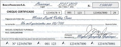 Definição de cheque certificado