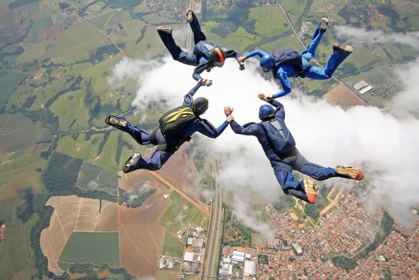 extreme sport parachutespringen