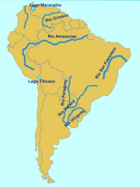 ποτάμια της Νότιας Αμερικής