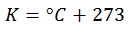 Conversão de temperatura em Celsius para Kelvin