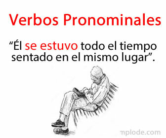 Exemplo de verbos pronominais
