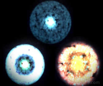 Neutrinos seen with a powerful microscope