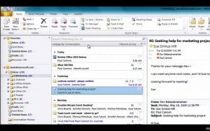 Versiunea Outlook, conținută în pachetul Office 2010.