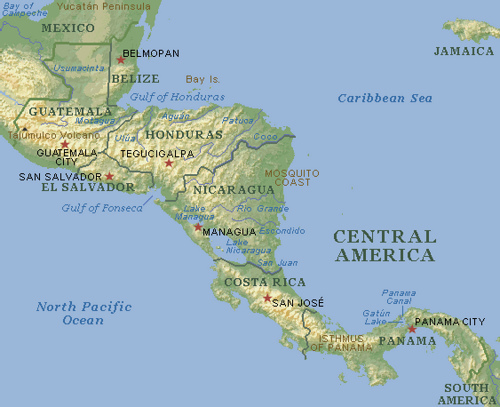 중앙 아메리카의 강