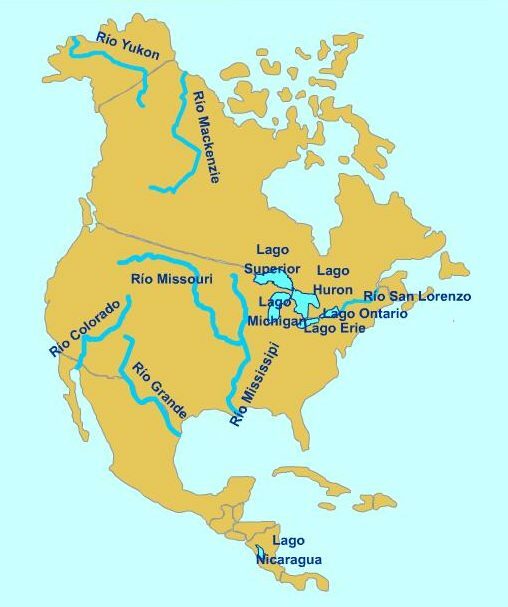 20 exempel på floder i Nordamerika
