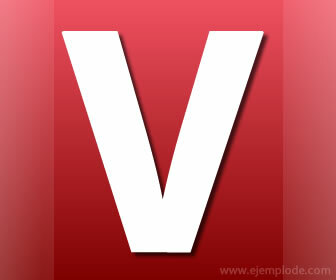 Пример слов с буквой V