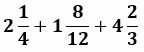 Example of adding mixed fractions