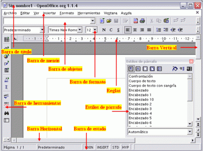 Текстообработващ файл на Openoffice. За удобство на потребителя всички текстови процесори изглеждат като известния на Microsoft. Това важи особено за платформата на windows.