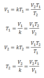 კლირენსი თითოეული ცვლადისთვის V და T