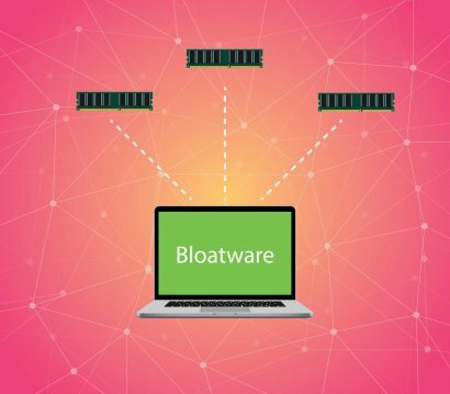Definição de software inflado (Bloatware)