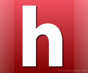 Gebruik van de letter H