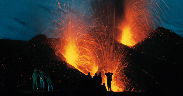 Hekla vulkán - kitörés