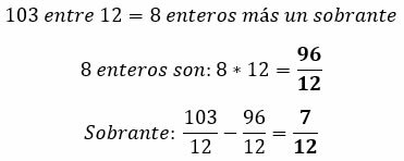 Exemple d'addition de fractions mixtes