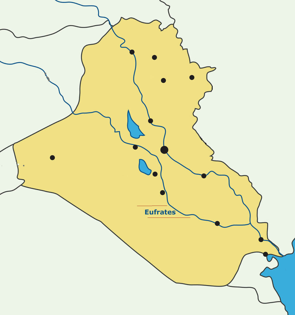 Definition af Eufrat-floden