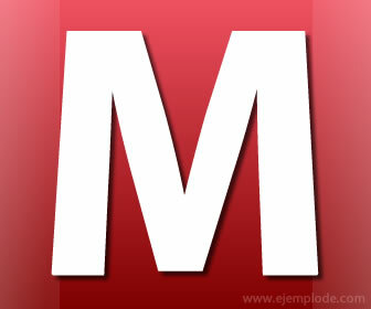 รูปภาพของตัวอักษร M