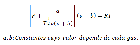 Redlich-Kwongova enačba za izračune v realnih plinih