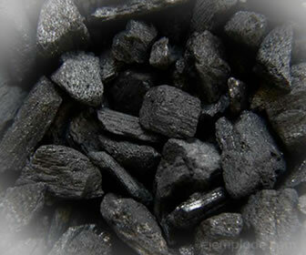 O carbono é encontrado no carvão