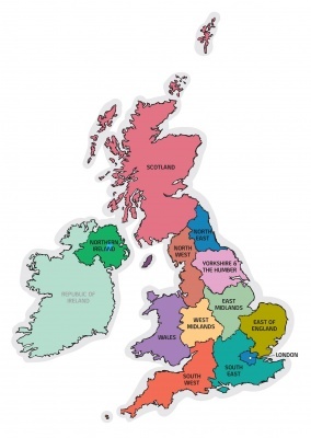 карта на обединено кралство
