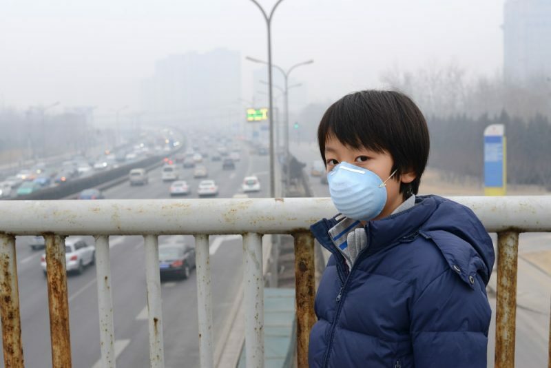 Ar poluído em Pequim
