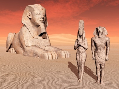 estátua de faraó